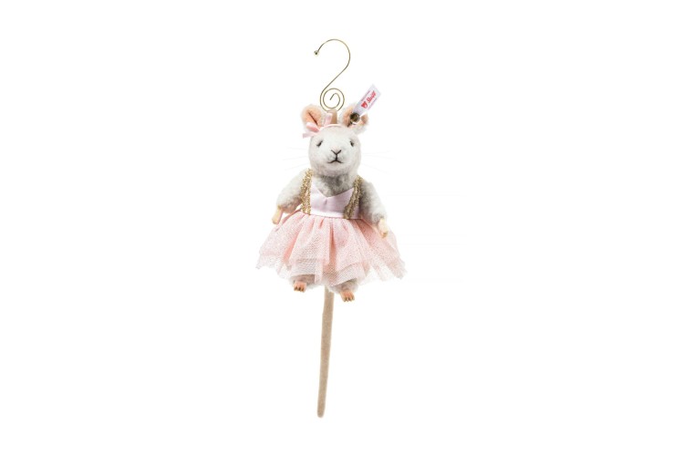 Ballerina mouse ornament (007354) 11cm