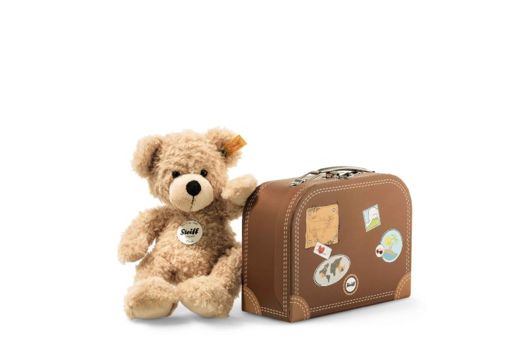 Fynn Teddybear in suitcase, beige (111471) 28CM