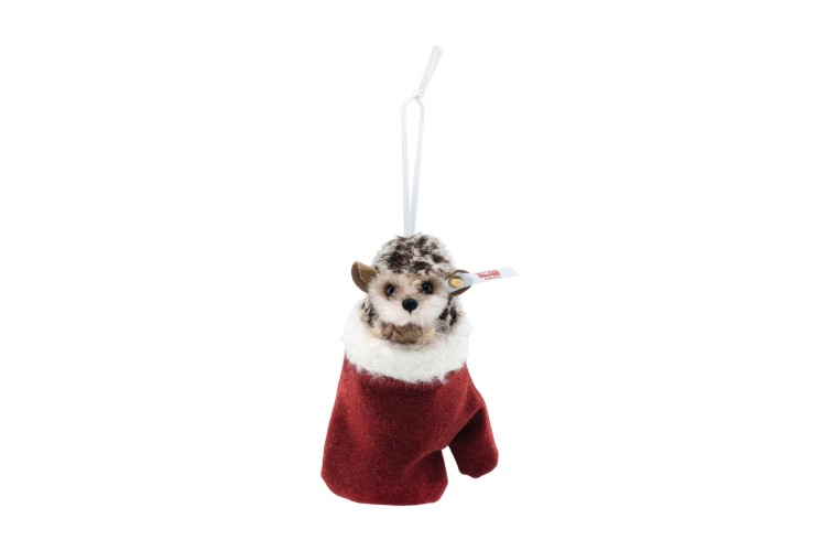 Hedgehog in a mitten ornament (007040) 11cm