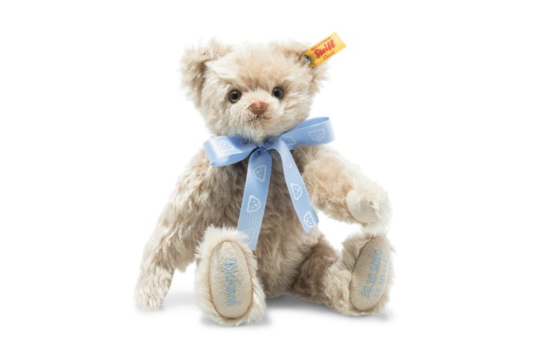 Personalised Teddy Birth Bear Blue (001680) 27cm