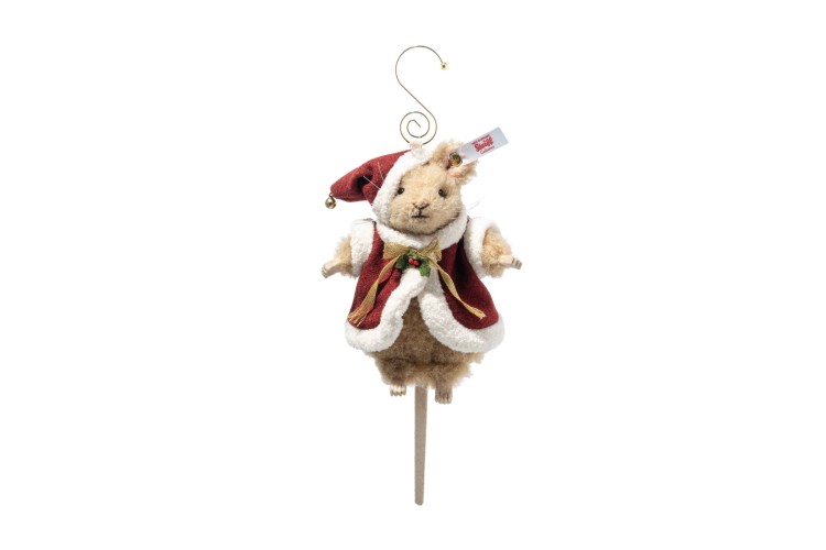 Santa mouse ornament (007262) 12cm