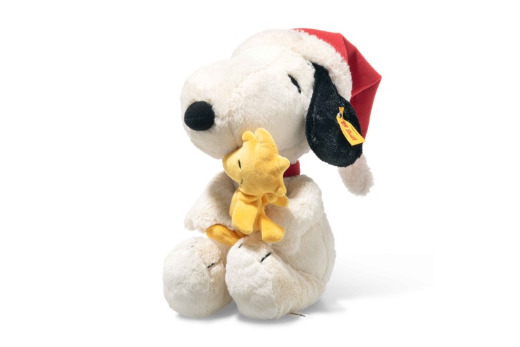 Snoopy Christmas with Woodstock in Santa hat (684340) 30cm - Steiff