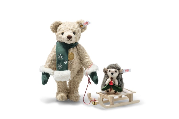 Teddies for tomorrow Teddy bear with hedgehog (007286) 25cm