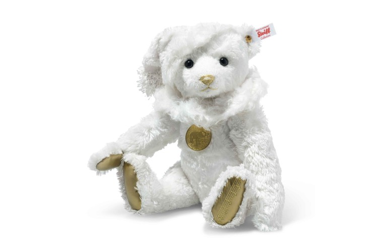Teddies for tomorrow White Christmas Teddy bear (007293) 30cm