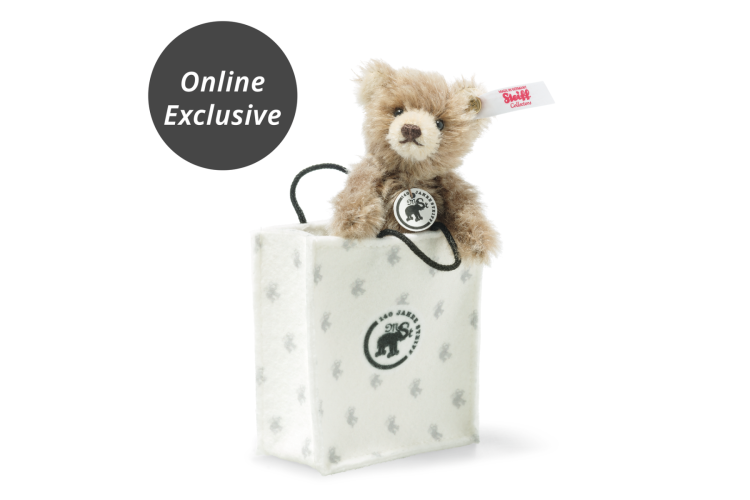 Teddy Bear in 140th Anniversary Felt Bag - Online Exclusive Limited Edition (683459)