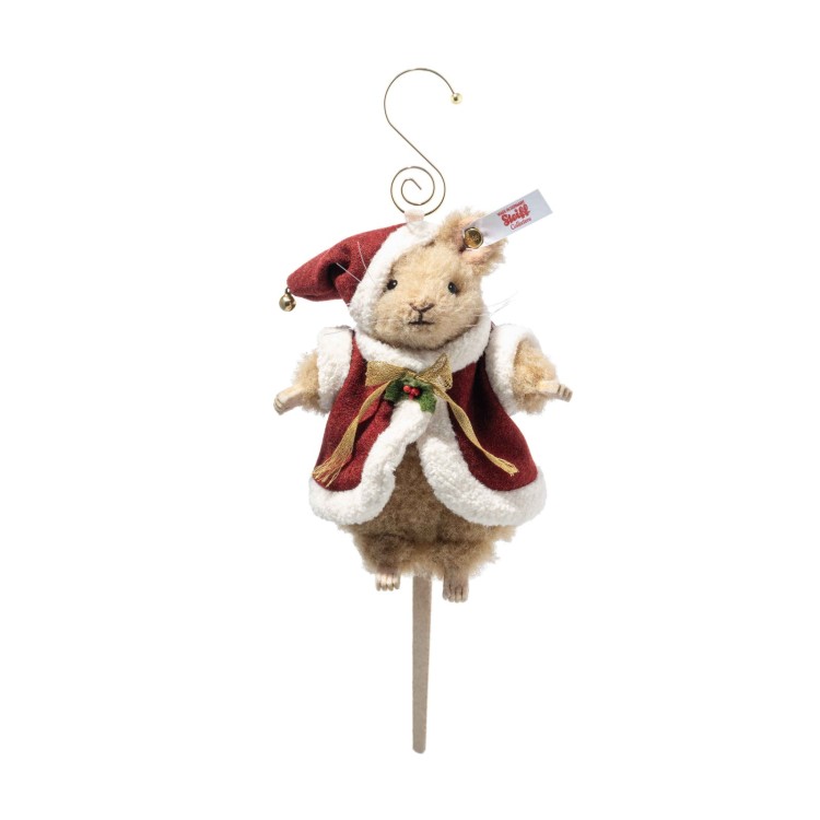 Santa mouse ornament (007262) 12cm