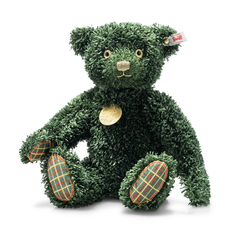 Teddies for tomorrow Green Christmas Teddy bear (006036) 34cm