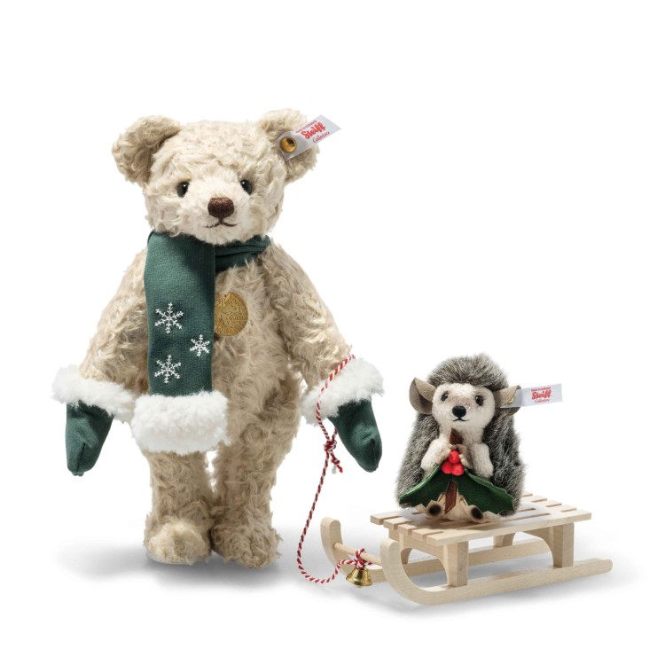 Teddies for tomorrow Teddy bear with hedgehog (007286) 25cm